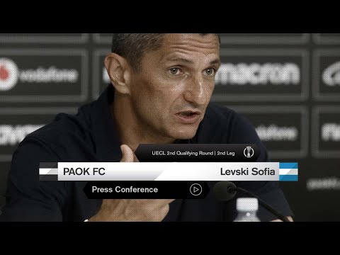 Press Conference: PAOK FC Vs PFC Levski Sofia – Live PAOK TV