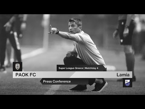 Press Conference: PAOK FC Vs Lamia – Live PAOK TV