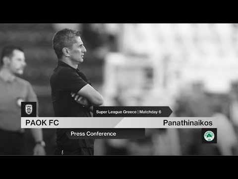 Press Conference: PAOK FC Vs Panathinaikos – Live PAOK TV