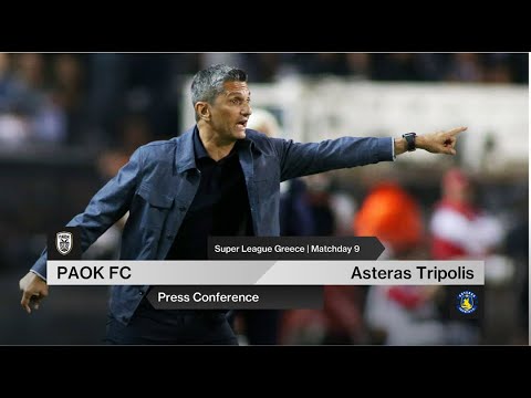 Press Conference: PAOK FC Vs Asteras Tripolis – Live PAOK TV
