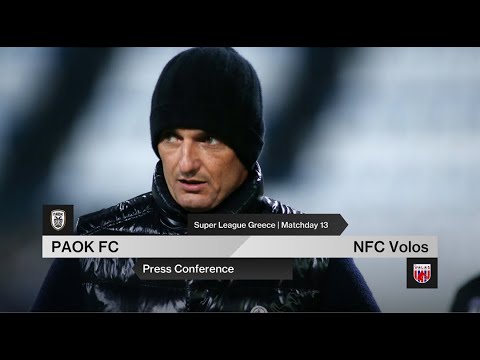 Press Conference: PAOK FC Vs NFC Volos  – Live PAOK TV