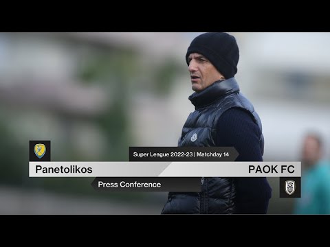 Press Conference: Panetolikos Vs PAOK FC  – Live PAOK TV
