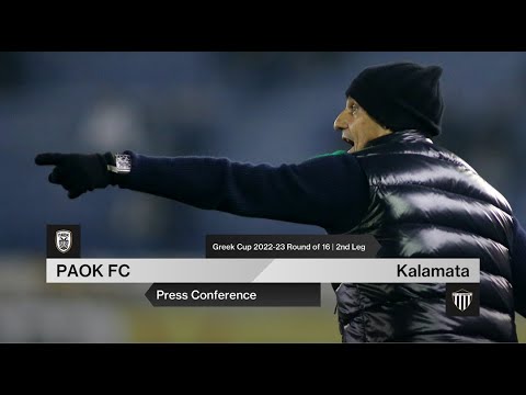 Press Conference: PAOK FC Vs Kalamata  – Live PAOK TV