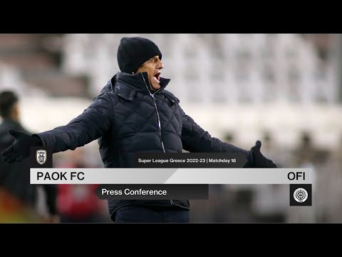 Press Conference: PAOK FC Vs OFI  – Live PAOK TV