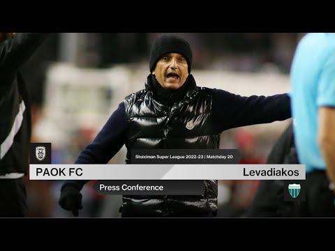 Press Conference: PAOK FC Vs Levadiakos – Live PAOK TV