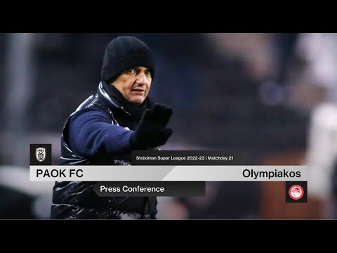 Press Conference: PAOK FC Vs Olympiacos – Live PAOK TV