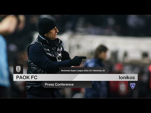 Press Conference: PAOK FC Vs Ionikos – Live PAOK TV