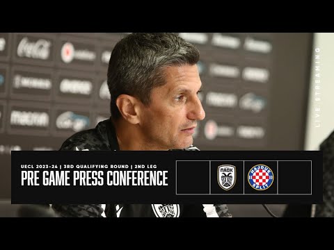Pregame: Press Conference: PAOK FC  Vs Hajduk Split– Live PAOK TV