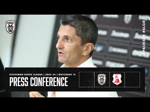 Press Conference:  PAOK FC  Vs Panserraikos – Live PAOK TV