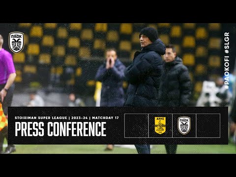 Press Conference: Aris Vs PAOK FC – PAOK TV
