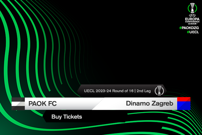 Τα εισιτήρια του ΠΑΟΚ-Ντιναμό Ζάγκρεμπ