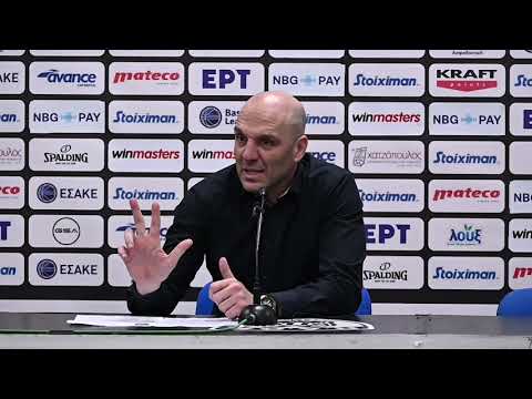 PAOK mateco – Panathinaikos AKTOR: Stathis Nerantzakis (Press Conference)