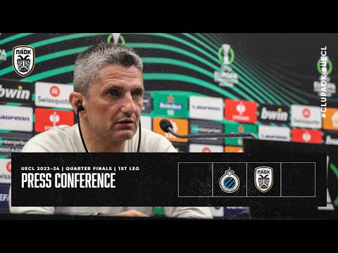 Press Conference: Club Brugge Vs PAOK FC – PAOK TV