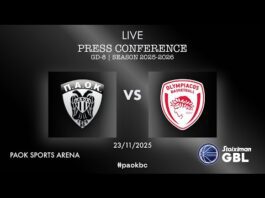 Συνέντευξη Τύπου ΠΑΟΚ – ΟΛΥΜΠΙΑΚΟΣ | 23/11/2025