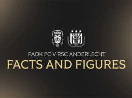 Facts & Figures για το ΠΑΟΚ-Άντερλεχτ