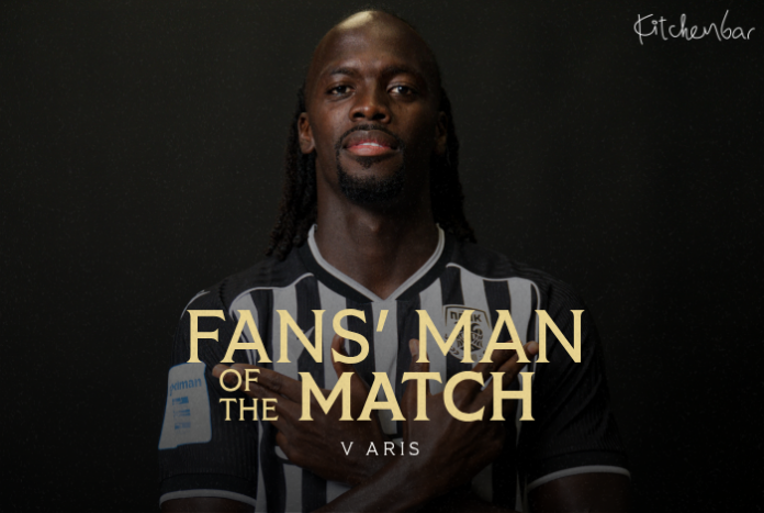 Fans’ Man of the Match o Εντιαγέ